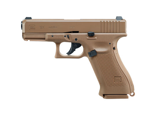 Ilmapistooli Umarex Glock G19X Blowback 4,5mm CO2 Hiekka