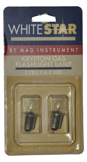 Maglite polttimo Mag-num Star Krypton 5-Cell C (LR14) & D (LR20) tuplapakkaus