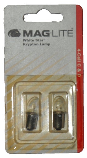 Maglite polttimo Mag-num Star Krypton 4-Cell C (LR14) & D (LR20) tuplapakkaus