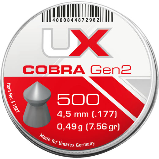 Ilma-aseluoti Umarex Cobra Gen 2 4,5 mm/0,49 g 500 kpl